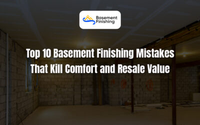 Top 10 Basement Finishing Mistakes That Kill Comfort and Resale Value